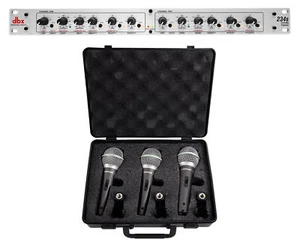 DBX 234S Stereo 2/3 Way/Mono 4-Way 2 Ch. Crossover +(3) Samson Mics+Mic Clips - Picture 1 of 10