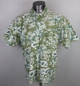 Vintage Mens No Fear Multicolor Floral Hawaiian Shirt Button Front Size M Y2K - Picture 1 of 8