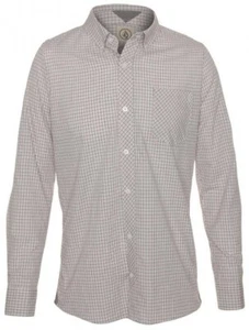 M - Camicia Uomo Maniche Lunghe Volcom Weirdoh Mini Chek Bianco White Shirt - Imagen 1 de 3