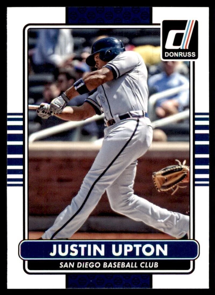 2015 Donruss Justin Upton Baseball Card San Diego Padres #52 - Image 1 of 2