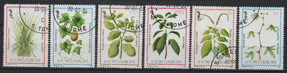 Plants small lot of used stamps S.Tome & Principe - Image 1 of 1