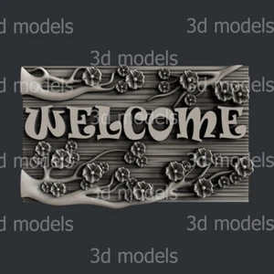 3d STL models for CNC, Artcam, Aspire, relief Welcome - Picture 1 of 4