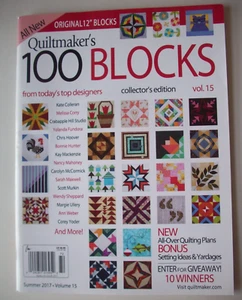 Quiltmaker's 100 Blocks Vol 15 patterns instuctions - Picture 1 of 7