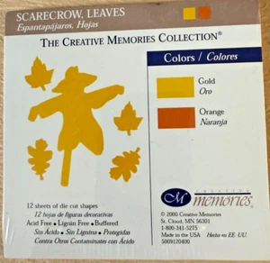 CREATIVE MEMORIES - Scarecrow & Leaves Paper Die Cut Shapes - NEW & NLA! - Picture 1 of 1