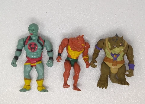 1985 Vintage LJN Thundercats Slithe Mumm-ra & Jackalman Lot Action Figures Cover