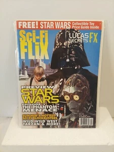 Sci-Fi Flix Summer Magazine Star Wars With Collectible Price Guide 1999 - Picture 1 of 4