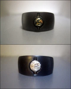 Perla - "Spritzlack Gold" - colore a scelta - compatibile con anello Charlotte 21 - Foto 1 di 3