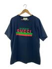 Gucci Originaldruck Übergröße T-Shirt/L/Baumwolle/Schwarz/08.338.986