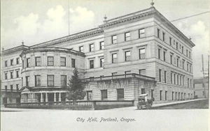 c1905 Portland OR Oregon  ~ City Hall ~ UNP Postcard - Picture 1 of 2