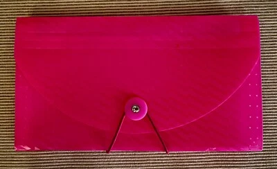 ARCHIVO ACORDEÓN 13 BOLSILLOS Rosa 6x10 pulgadas Ideal para recibos o cupones etc. Foto 1 de 3