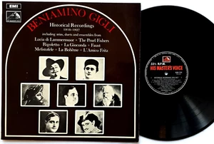 Beniamino Gigli–Historical Recordings 1918-1927 LP His Master's Voice HQM 1194 - Picture 1 of 3
