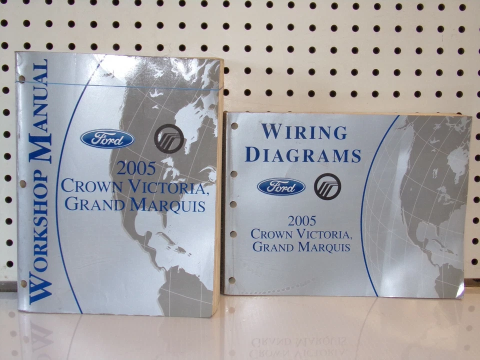 Ford Crown Victoria Grand Marquis 2005 manuales de servicio de papel con diagramas de cableado Foto 1 de 1