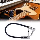 Low Noise Good Quality Guitar Cable Right Angle Black Effect Pedal Cables