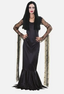 Disfraz de mujer The Addams familia Morticia, negro, talla L - Imagen 1 de 9