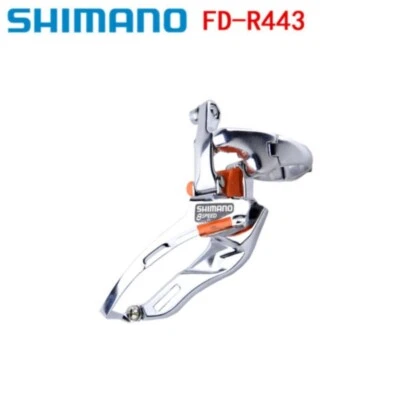 Shimano FD-R443 3x8 Speed Road Bicycle Front Derailleur Clamp on 31.88mm Sparts - Image 1 of 4