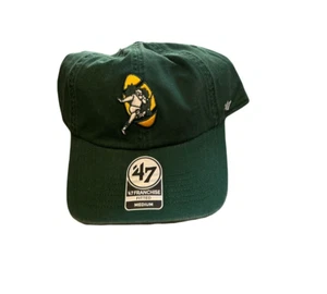 Nuevo con etiquetas Nuevo sombrero ajustado mediano marca Green Bay Packers '47 franquicia en el campo - Imagen 1 de 3