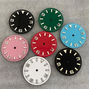1x 28.5mm 369 Strip Nail Watch Dial Green Luminous for NH35/36/4R/7S Movement - Picture 1 of 19