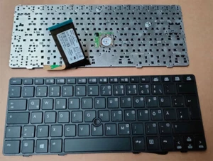 Original Tastatur HP Elitebook 2560p 2570p Deutsch QWERTZ Keyboard mit Rahmen - Afbeelding 1 van 1