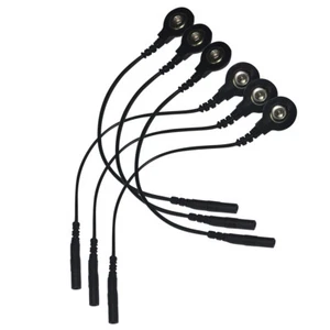 Elektrodenkabel Buchse Snap Konverter Kabel zu Knopf für zehn Massagegerät - Bild 1 von 10