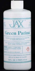 Pátina antigua Jax VERDE para vitrales de latón bronce cobre - 16 oz. Pinta - Imagen 1 de 2