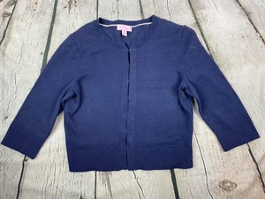 Lilly Pulitzer Girl's Size Medium Navy Blue Cardigan Sweater EUC - Picture 1 of 7