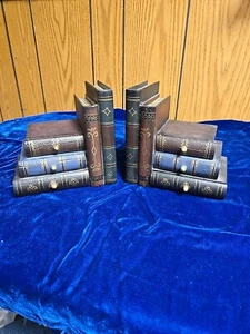 Mini sujetalibros decorativos de resina edición club de lectura regalos interiores para el hogar par de 5" - Imagen 1 de 7