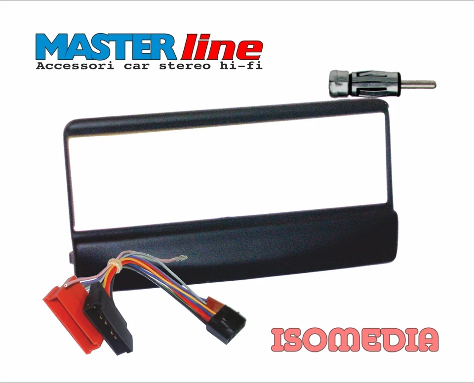 MASCHERINA RADIO 1 DIN PER FORD TRANSIT DA 2001 A 2006 +CONNETTORI ISO E ANTENNA - Immagine 1 di 4