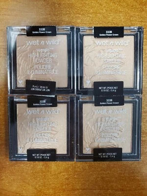 4 Pk: WET N WILD MegaGlo Highlighting Powder 333B Golden Flower Crown (S3218) - Image 1 of 2