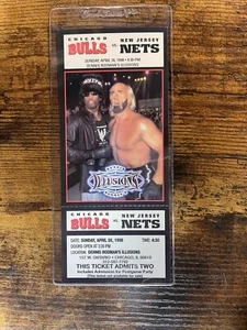 RARO BOLETO ILUSIONES DE DENNIS RODMAN WWF WWE HULK HOGAN - Imagen 1 de 7