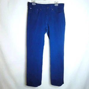 Levi's 514 Corduroy Pants Men's 32 x 32 ( 33 x 30 ) Straight Leg Blue 00514-1113 - Picture 1 of 16