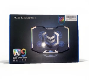 ICE COOREL Gaming Laptop Cooling Pad 15-17,3 Zoll RGB Kühlerpad mit 6 Lüftern - Bild 1 von 2