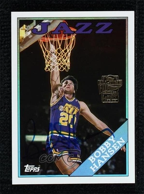 2005-06 Topps 1952 Style Fan Favorites Rainbow Foilboard 3/10 Bob Hansen Auto - Image 1 of 3