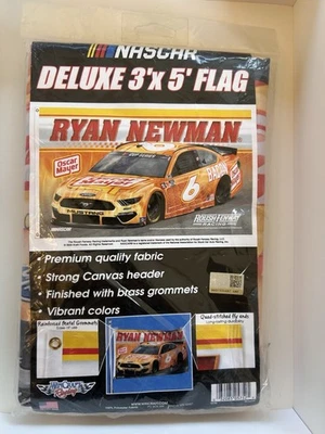 Ryan Newman NASCAR Flag 3x5 Orange Oscar Mayer Car #6 New In Package - Image 1 of 4