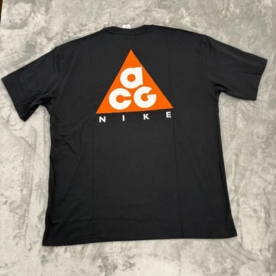 Camiseta Nike ACG Para Hombres XL Alta XLT Grande Doble Cara Logo Cuello Redondo HJ0798-010 Foto 1 de 4