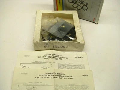 Kit de reconstrucción de carburador Wells CK529D para 1974-1983 Plymouth Carter 2-BBL BBD Foto 1 de 4