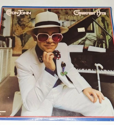 ELTON JOHN SEALED GREATEST HITS LP MCA RECORDS POP ROCK PIANO CLUB EDITION 12" - Image 1 of 4