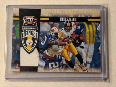 2011 Panini Threads Hines Ward Gridiron Kings 2-Color Jersey Prime Patch #d /99 - Image 1 of 2