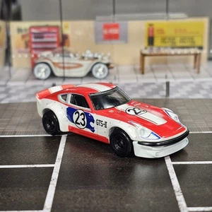 Hot Wheels Car Culture Team Transport Nissan Fairlady Z 240Z Red White Real Ride - Picture 1 of 8
