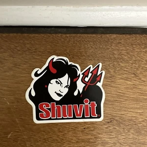 Shuvit Skateboards Devil Sexy Red Lady OG Z62A Skateboarding Sticker Vintage - Picture 1 of 3