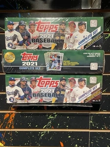 Lote X3 conjunto de fábrica de béisbol Topps MLB 2021 - Imagen 1 de 2