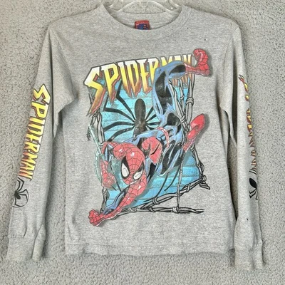 Vintage Spider Movie 2002 Long Sleeve Shirt Youth Size Small MARVEL TAG - Image 1 of 4