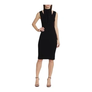 Kleid Bodycon Gerippt Schwarz Ärmellos Midikleid Neu Mit Etikett Gr. Small Neu - Bild 1 von 15