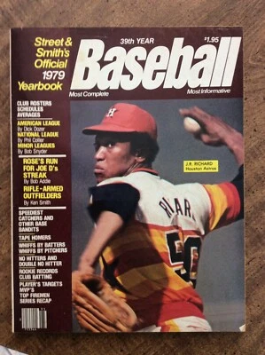 1979 Street & Smith's Baseball Yearbook   J R Richard cover - Image 1 of 3