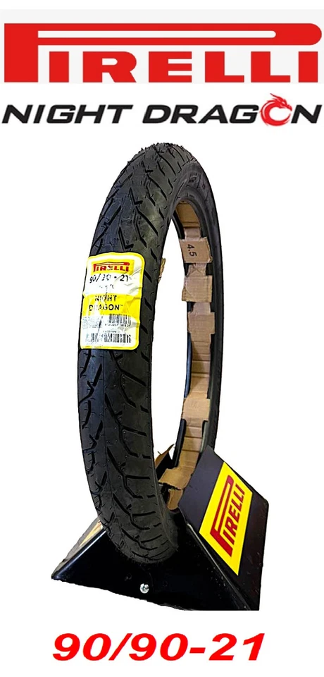 NEUMÁTICO DELANTERO PIRELLI NIGHT DRAGON 90/90-21 HONDA 650 750 1000 SHADOW FURY SPIRIT Foto 1 de 2