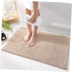 Bathroom Rug Mat,Luxury Chenille Super Soft Absorbent Sand Camel-24"x36" - Picture 1 of 7