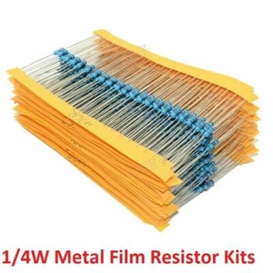 1/4W 0.25W Metal Film Resistors Kit ±1% Electronics Component Classification Kit - Picture 1 of 5