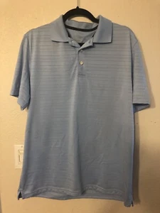 Chaps 78 Polo Golf Shirt Stay Dry hellblau sportlich Medium - Bild 1 von 3
