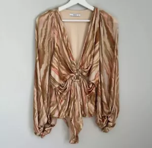 Sheike Size AU 16 / US 12 Eclipse Earthy Puff Long Sleeve Bodysuit - Picture 1 of 6