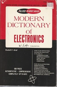 Modern Dictionary of Electronics 3rd ed. 1970 Rudolf Graf Allied/Radio Shack Ref - Picture 1 of 1