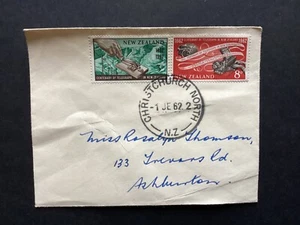 NZ 1962 Telegraph Centenary FDC, Christchurch North CDS pmk (NZF1303) - Picture 1 of 2